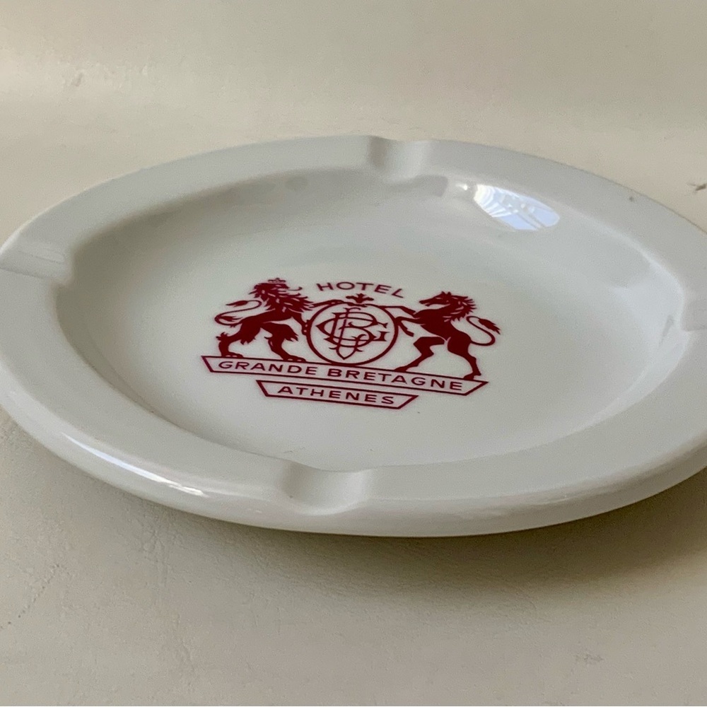 Vintage Grand Breatagne Athenes Hotel Greece Ashtray - Picture 7 of 10